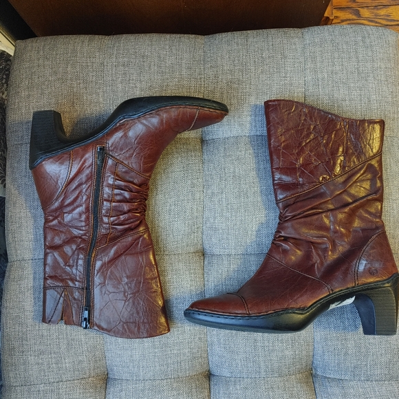 Josef Seibel Calla Brown Slouch Heeled Boots Euro 38/ US 7.5 - Picture 8 of 9